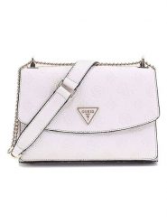 Guess Torebka w kolorze białym - 24 x 16 x 8 cm rozmiar: onesize. Białe torby na ramię Guess, z aplikacjami, z materiału, na ramię, z tłoczeniem, bez dodatków. Za 462.29 zł.