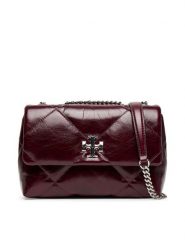 Tory Burch Torebka Kira Diamond 169326 Bordowy. Czerwone torebki klasyczne Tory Burch, bez wzorów, ze skóry, bez dodatków. Za 2,929.00 zł.