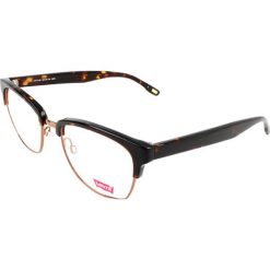 Oprawki "LS113" w kolorze brązowo-czarnym. Brązowe okulary przeciwsłoneczne Calvin Klein, bez wzorów, z tworzywa sztucznego. W wyprzedaży za 169.95 zł.