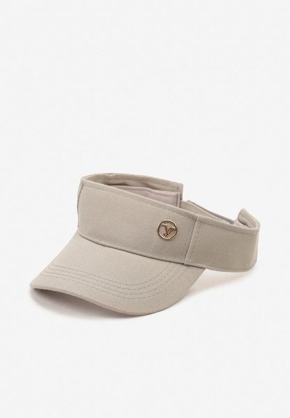 Szary Kapelusz Daszek na Rzep z Regulacją z Tyłu Chibii. Szare kapelusze Renee, bez wzorów, z jeansu. Za 29.99 zł.