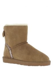 Gooce Skórzane botki zimowe "Mercy" w kolorze jasnobrązowym rozmiar: 40. Brązowe botki Gooce, na zimę, bez wzorów, ze skóry, bez obcasa, bez zapięcia. Za 195.99 zł.