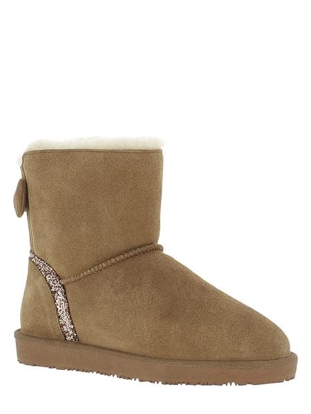 Gooce Skórzane botki zimowe "Mercy" w kolorze jasnobrązowym rozmiar: 40. Brązowe botki Gooce, na zimę, bez wzorów, ze skóry, bez obcasa, bez zapięcia. Za 195.99 zł.