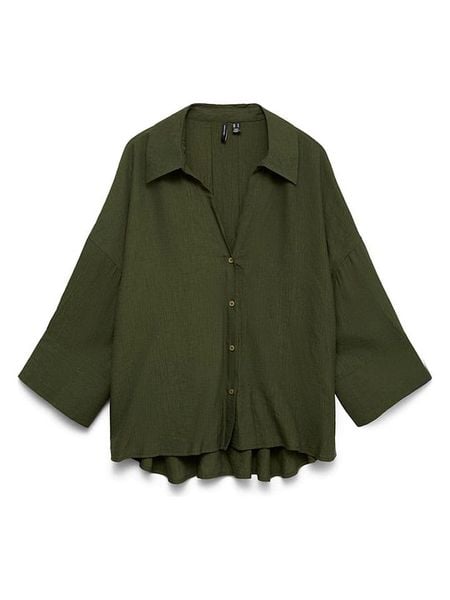 Vero Moda Bluzka w kolorze khaki rozmiar: L. Brązowe bluzki Vero Moda, l, bez wzorów, bez kołnierzyka, bez ramiączek. Za 139.95 zł.