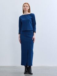 BGN Spódnica w kolorze granatowym rozmiar: 34. Niebieskie spódnice BGN, na co dzień, bez wzorów, maxi, proste. Za 108.99 zł.