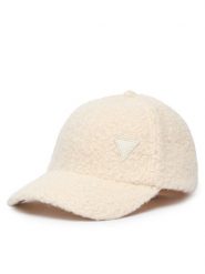 Guess Czapka z daszkiem V6YZ06 W3269 Kremowy. Białe czapki Guess, z aplikacjami, z poliesteru. Za 174.99 zł.