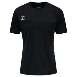 Koszulka Hummel hmlreferee chevron. Czarne bluzki Hummel, s, bez wzorów, z jersey, sportowe, bez kołnierzyka, bez ramiączek. Za 191.00 zł.