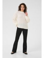 Kaffe Sweter w kolorze kremowym rozmiar: L. Brązowe swetry Kaffe, l, bez wzorów, bez ramiączek. Za 130.99 zł.