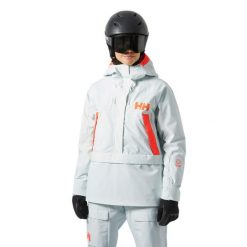 Damska kurtka narciarska Helly Hansen Powchaser Anorak. Zielone kurtki narciarskie Helly Hansen, bez wzorów, bez kaptura, narciarskie. W wyprzedaży za 1,002.50 zł.