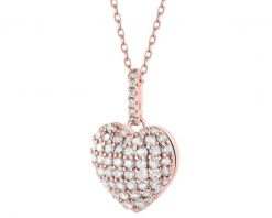 Naszyjnik z mosiądzu pozłacany z cyrkoniami - serce. Naszyjniki Artelioni, z cyrkonią, pozłacane. Za 179.00 zł.