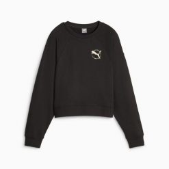 Bluza damska Puma BETTER SPORTSWEAR TR 67606701. Czarne bluzy Puma, m, bez wzorów, z bawełny, bez kaptura. Za 167.13 zł.