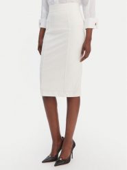 Elisabetta Franchi Spódnica ołówkowa GO-159-61E2-V360 Écru Regular Fit. Spódnice Elisabetta Franchi, bez wzorów, z syntetyku, ołówkowe. Za 1,529.00 zł.