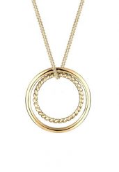 Elli Damski pierścionek Geo Basic Bi-Colour z pozłacanego srebra próby 925 Sterling Silver Naszyjniki 1 ct. Szare pierścionki Elli, pozłacane. Za 249.89 zł.