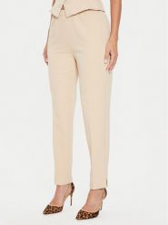 Guess Spodnie materiałowe W4YB52 WFWX2 Beżowy Regular Fit. Brązowe spodnie materiałowe Guess, s, z aplikacjami, z materiału. Za 219.99 zł.