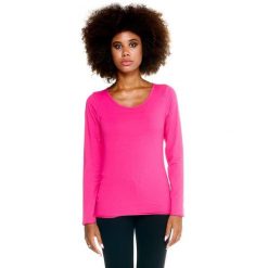 Koszulka na co dzień na siłownię. Fioletowe bluzki LEONE 1947 APPAREL, bez wzorów, z bawełny, sportowe, bez kołnierzyka, bez ramiączek. W wyprzedaży za 67.30 zł.