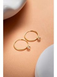 Lodie Silver Srebrne kolczyki-kreole z cyrkoniami rozmiar: onesize. Szare kolczyki Lodie Silver, z cyrkonią, srebrne. Za 56.66 zł.