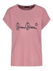 Eight2Nine Koszulka w kolorze szaroróżowym rozmiar: XL. Różowe bluzki Eight2Nine, xl, bez wzorów, z bawełny, bez kołnierzyka, bez ramiączek. Za 61.17 zł.