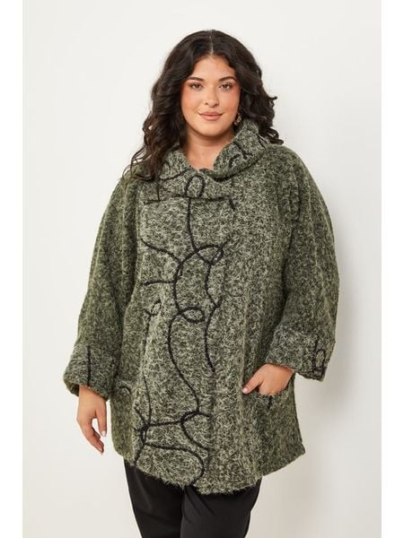 Curvy Lady Płaszcz przejściowy w kolorze khaki rozmiar: 44/46. Brązowe płaszcze Curvy Lady, bez wzorów, bez kaptura. Za 230.04 zł.