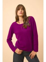 Just Cashmere Kaszmirowy sweter "Fiona" w kolorze fioletowym rozmiar: M. Różowe swetry Just Cashmere, m, bez wzorów, z kaszmiru, bez ramiączek. Za 376.85 zł.