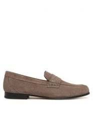 BOSS Lordsy Jadey 50568591 Beżowy ciemny. Brązowe lordsy Boss, bez wzorów, ze skóry, bez obcasa, bez zapięcia. Za 979.99 zł.