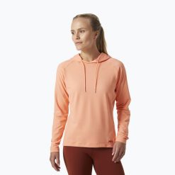 Bluza trekkingowa damska Helly Hansen Verglas Light Hoodie. Brązowe bluzy Helly Hansen, bez wzorów, bez kaptura. Za 149.99 zł.
