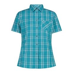 Koszula damska turystyczne CMP 34S5706. Niebieskie koszule CMP, s, bez wzorów, sportowe, bez kołnierzyka, bez ramiączek. Za 185.00 zł.