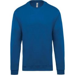 Bluza Kariban Col Rond. Niebieskie bluzy KARIBAN, l, bez wzorów, z bawełny, bez kaptura. Za 104.50 zł.
