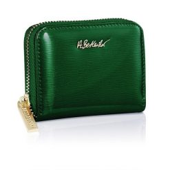 Portfel damski ROYAL zielony. Zielone portfele bez wzorów, ze skóry. Za 149.99 zł.