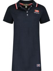 ANAPURNA Sukienka "Katchatana" w kolorze granatowym rozmiar: L. Niebieskie sukienki ANAPURNA, na co dzień, l, z aplikacjami, z bawełny, bez kołnierzyka, bez ramiączek, mini, proste. Za 73.99 zł.