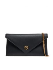 PINKO Torebka Flat Purse Mini AI 25-26 PCPL 105347 A0F1 Czarny. Czarne torebki klasyczne Pinko, bez wzorów, ze skóry, bez dodatków. Za 699.99 zł.