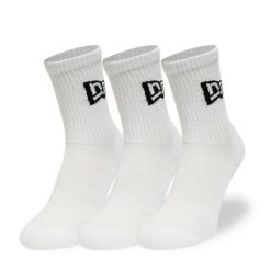Skarpetki z flagą New Era Crew. Białe skarpety New Era, bez wzorów, z bawełny. Za 96.00 zł.