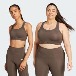 Biustonosz TLRD Impact Training High-Support. Zielone bielizna sportowa Adidas, xs, bez wzorów, z materiału. Za 279.00 zł.
