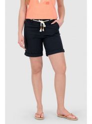 Alife and kickin Szorty "Ayana" w kolorze granatowym rozmiar: XL. Niebieskie szorty Alife and Kickin, z aplikacjami, ze skóry. Za 82.99 zł.