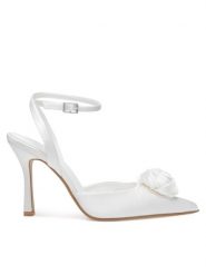 JENNY Szpilki SS2841 Biały. Białe szpilki Jenny, bez wzorów, z materiału, bez obcasa, na szpilce, bez zapięcia. Za 149.99 zł.