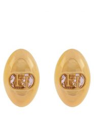 Elisabetta Franchi Klipsy OR-46M-52E2-V180 Złoty. Żółte kolczyki Elisabetta Franchi, metalowe, z klipsem. Za 549.99 zł.