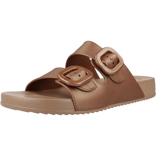 Sandały IGOR HABANA METAL Brąz. Brązowe sandały Igor, bez wzorów, z syntetyku, bez obcasa, bez zapięcia. Za 179.99 zł.