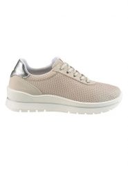 Heine Sneakersy w kolorze srebrno-beżowym rozmiar: 40. Brązowe trampki Heine, bez wzorów, bez zapięcia. Za 100.99 zł.
