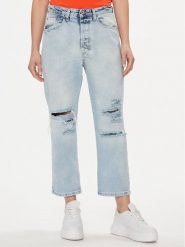 Please Jeansy P70UCJGW7U Niebieski Straight Fit. Niebieskie jeansy Please, l, bez wzorów. Za 229.99 zł.