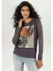 Aniston Koszulka w kolorze szarym rozmiar: 36. Szare bluzki Aniston, bez wzorów, bez kołnierzyka, bez ramiączek. Za 56.99 zł.