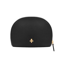 Kosmetyczka w kolorze czarnym. Czarne kufry i kosmetyczki Lilou, bez wzorów, ze skóry, bez dodatków. Za 329.00 zł.