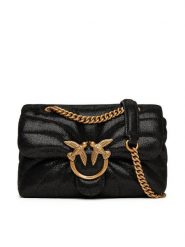 PINKO Torebka Love Puff Mini Cl PE 25 PLTT 100039 A27F Czarny. Czarne torebki klasyczne Pinko, bez wzorów, ze skóry, bez dodatków. Za 1,379.00 zł.