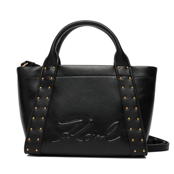 Torebka KARL LAGERFELD. Czarne torebki klasyczne KARL LAGERFELD, bez wzorów, bez dodatków. Za 849.99 zł.