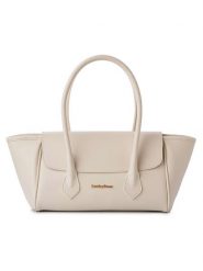 Lucky Bees Torebka "Camille" w kolorze kremowym - 45 x 16 x 16 cm rozmiar: onesize. Brązowe torby na ramię Lucky Bees, bez wzorów, z materiału, na ramię, bez dodatków. Za 78.99 zł.