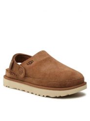 Ugg Klapki W Goldenstar Clog 1138252 Brązowy. Brązowe klapki UGG, bez wzorów, ze skóry, bez obcasa. Za 589.99 zł.