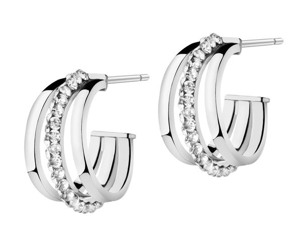 Złote kolczyki, szkło szlifowane. Żółte kolczyki Apart, szklane. Za 1,939.00 zł.