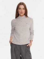 Tommy Hilfiger Sweter WW0WW47468 Szary Regular Fit. Szare swetry TOMMY HILFIGER, xl, bez wzorów, z wełny, bez ramiączek. Za 749.99 zł.