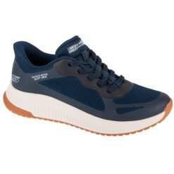 Buty sportowe Sneakersy damskie, Slip-Ins: Bobs Squad 4 - Staple Look. Niebieskie obuwie sportowe Skechers, bez zapięcia, trekkingowe, Skechers Sport. Za 359.99 zł.