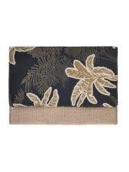 BLE Kopertówka w kolorze beżowo-czarnym - 26 x 19 x 2 cm rozmiar: onesize. Brązowe kopertówki BLE, bez wzorów, z materiału, bez dodatków. Za 34.95 zł.