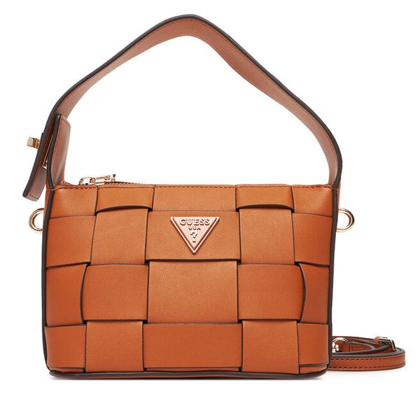 Torebka Guess. Brązowe torebki klasyczne Guess, z aplikacjami, bez dodatków. Za 426.99 zł.