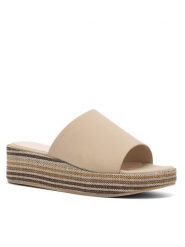 Clara Barson Klapki ALFA WS22127-05 Beżowy. Brązowe klapki Clara Barson, bez wzorów, ze skóry, bez obcasa. Za 119.99 zł.