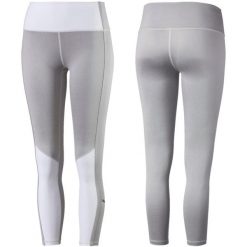 Legginsy sportowe damskie Puma Evostripe Leggings 580061 04. Szare legginsy Puma, bez wzorów, na fitness i siłownię. Za 89.00 zł.